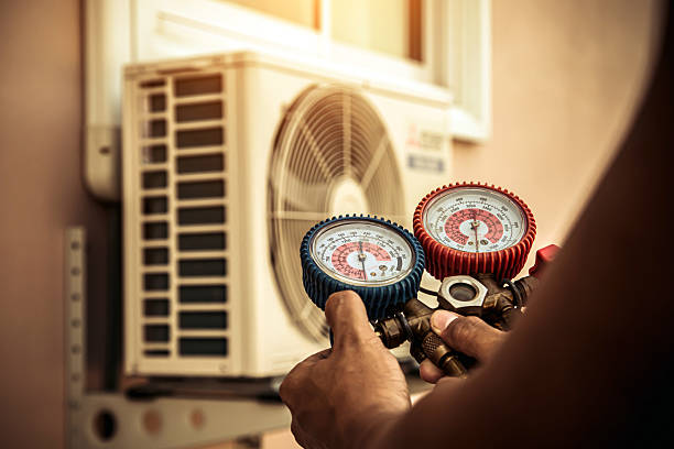 Professional Hvac technician working in Westville, OK